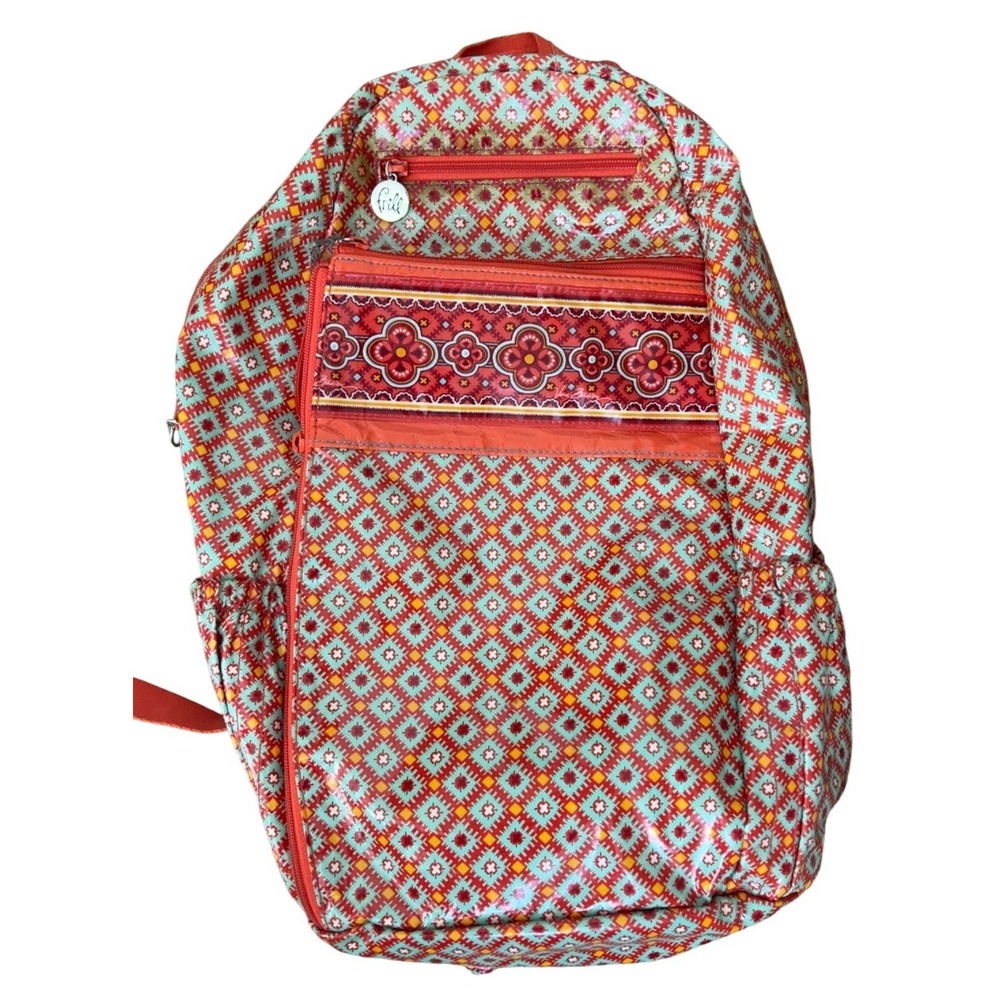 Vera Bradley Lylas Paprika Frill Backpack
